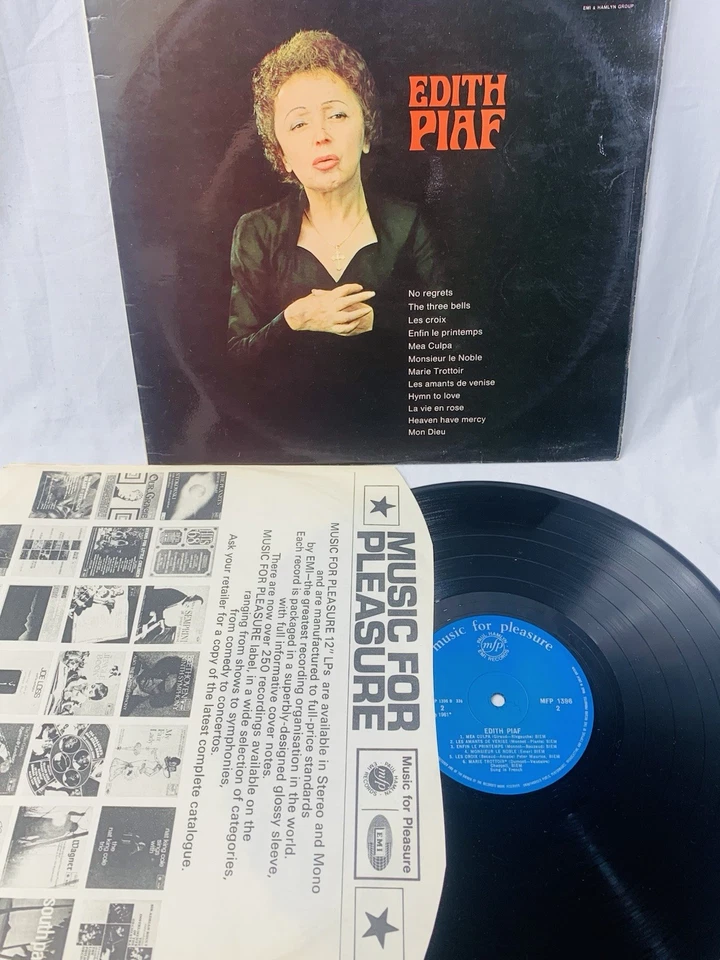 EDITH PIAF  12" VINYL ALBUM MFP 1396 Foto 1 de 1