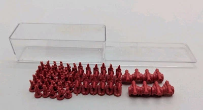 Juego de Mesa Risk 1993 Piezas de Repuesto Ejército Rojo Con Estuche Foto 1 de 3