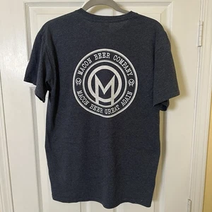 Macon Beer Company Blue T Shirt Size Medium Macon Georgia Macon Beer Great Again - Picture 1 of 5