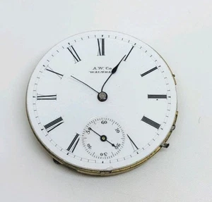 1886 Waltham Model 1863 Grade Seaside 7J 6s Pocket Watch Movement For Repair - Picture 1 of 3