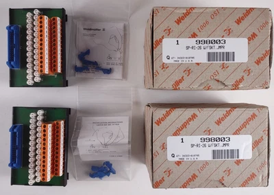 TWO Weidmuller Breakout Boards DIN Rail 26-Pin 998003/67 34323 NEW OPEN BOX - Image 1 of 4