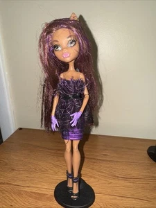 Monster High Clawdeen Wolf Doll Purple Streaked Hair Dark Complexion Dress OOAK - Picture 1 of 13