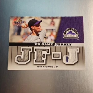 2009 Upper Deck - Ud Game Jersey Jeff Francis #GJ-JF (MEM) - Picture 1 of 3