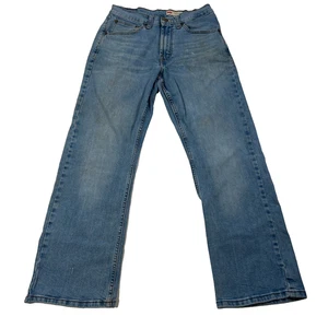 Wrangler Jeans Boys 29x30 (26x28) Relaxed Bootcut Denim Light Wash Distressed - Picture 1 of 12