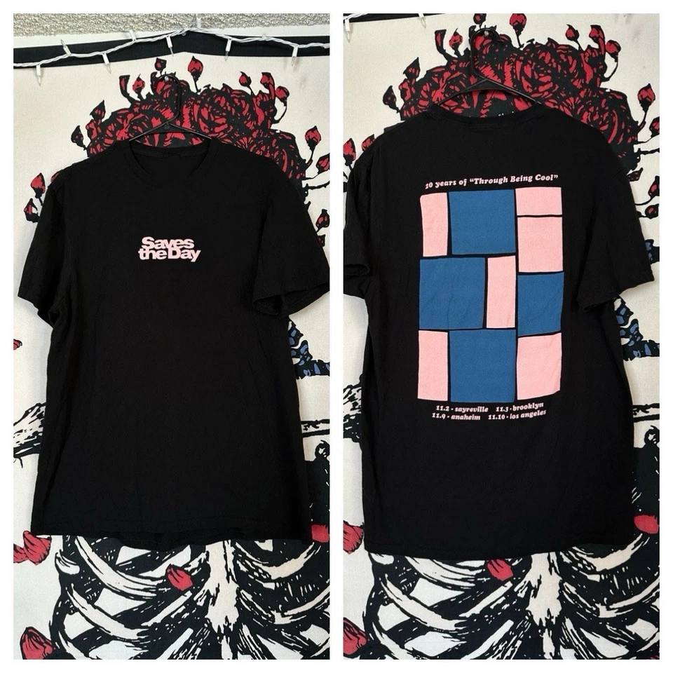 Saves the Day 2019 20 Years of Through Being Cool  Shirt Unisex S-5XL TR547 - Image 1 of 4