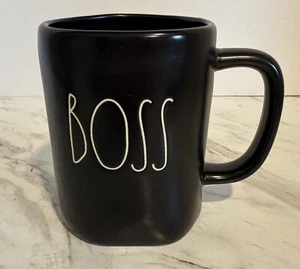 BOSS Rae Dunn Coffee Mug Magenta ~ Ceramic Artisan Collection ~ Black - Picture 1 of 6