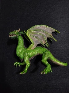 Forest Dragon Fantasy 6" Figure Safari LTD 2010 Green Wings Statue Toy Figure H - Picture 1 of 2