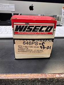 WISECO  PISTON KIT PRO-LITE 66.40/STD  Suzuki RM250 1996-1997  681M06640 - Picture 1 of 2