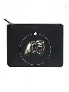 Bolso clutch Givenchy Paris Monkey Brothers negro - Imagen 1 de 3