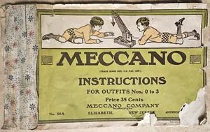 MECCANO Erector Set Instructions Booklet heavy wear Elizabeth New Jersey - Picture 1 of 6
