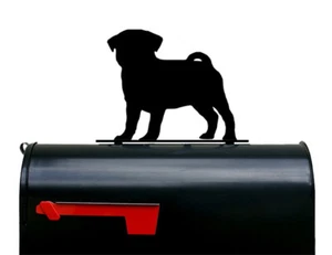 Topper/placa/letrero de buzón para perro Pug - Hecho en EE. UU. - Imagen 1 de 1