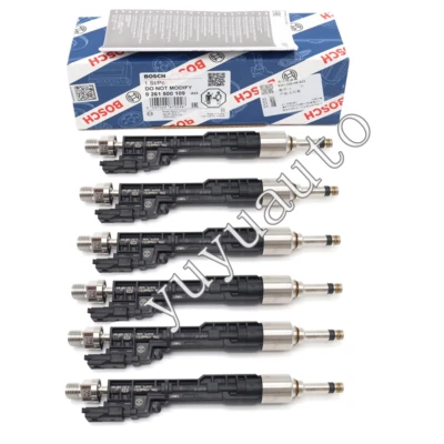 Genuine 6x 0261500109 Fuel Injectors For BMW X3 X5 X6 550 3.0L 13647597870 Foto 1 de 4