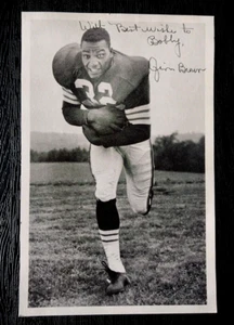 JIM BROWN ROOKIE ERA TEAM ISSUED PICTURE OBTAINED THROUGH THE MAIL IN LATE 1950s - Picture 1 of 2