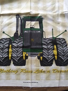 John Deere Tractor adult Lg/XL Vest Cotton Fabric Panel Cut Out Spring Industry - Picture 1 of 6
