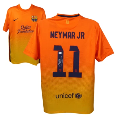 Neymar Jr Signed FC Barcelona Away Soccer Jersey #11 with Beckett COA - Image 1 of 4