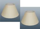 Pair Of Cream Fabric Coolie Table Floor Lamp Ceiling Light Lampsahdes 40cm 16in