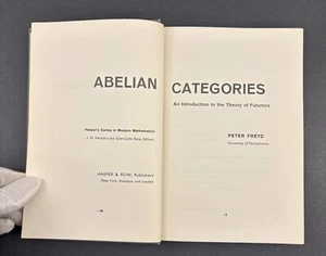 Abelian Categories: An Introduction to the Theory of Functors by Peter Freyd - Picture 1 of 7