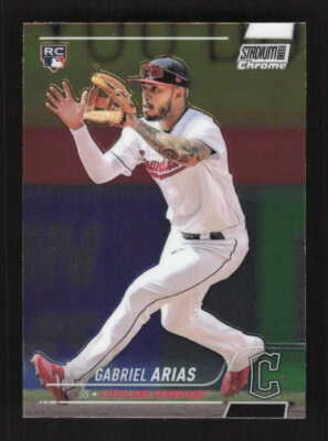 Gabriel Arias RC 2022 Stadium Club Chrome   Cleveland Guardians #339 - Image 1 of 2