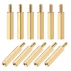 50Pcs 20Mm+6Mm Male-Female Brass Standoff M2.5 For Fpv Drone Quadcopter
