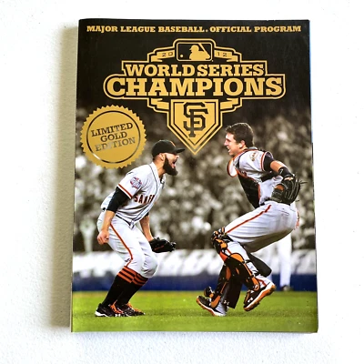 San Francisco Giants 2012 World Series Champions Limited Gold Edition Program - Image 1 of 4