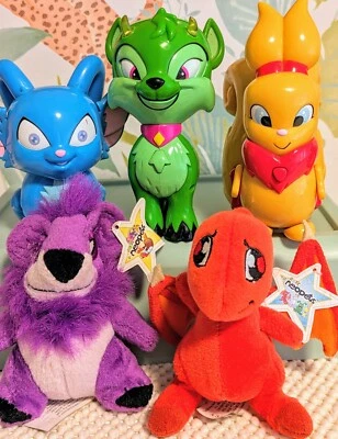 Lote de bonecos eletrônicos Thinkway NeoPets usados NÃO TESTADO McDonalds lote de pelúcia vintage - Imagem 1 de 4