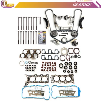 Fits 07 Suzuki XL-7 Saturn Aura 3.6L DOHC Timing Chain Kit Head Gasket Bolts Set - Image 1 of 4