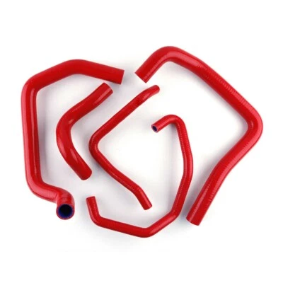 Fit 2005 2006 Kawasaki Ninja ZX6R 636cc/ ZX 636 Silicone Radiator Hose Red - Image 1 of 4