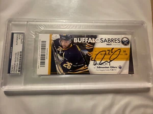CONNOR MCDAVID SIGNED FULL TICKET STUB EDMONTON OILERS vs EICHEL BUFFALO PSA COA - Picture 1 of 4