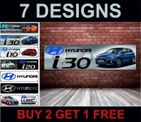 hyundai i30 pvc banner workshop, garage, showroom & bedroom office man cave