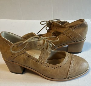 Suede Style Breathable Lace-Up Mary Jane Pumps Womens EU40/US9.5 Unbranded Shoes - Picture 1 of 7