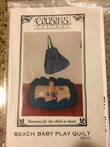Cousins Beach Baby Play Quilt, Tote Bag and Toys Pattern - Picture 1 of 2