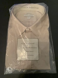Joseph Abboud Herren Hemd Gr. 20 36/37 4X Tall klassische Passform hellbraun taupe NEU Neu mit Etikett - Bild 1 von 7