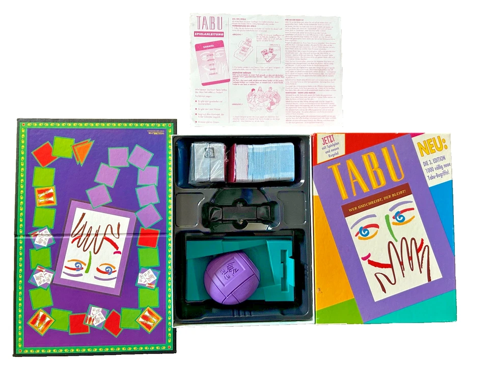 Tabu - Parker Hasbro 1997- für 4 Spieler oder mehr - vollständig ! - TOP ! - Bild 1 von 1