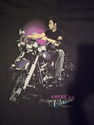Camiseta Gráfica Motocicleta Clásica Americana Vintage Años 90 Elvis Presley Talla XXL Foto 1 de 4