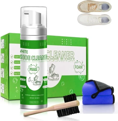 Cleaner Kit Shoe Sneaker for Leather White For Shoes with Tennis Foam Cleaning - Image 1 of 4