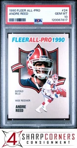 1990 FLEER ALL-PRO #24 ANDRE REED BILLS HOF PSA 10 - Picture 1 of 2