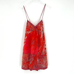 Vtg Forever 21 Top Womens M Babydoll Y2K Floral Tunic Hawaiian Hippie 90s - Picture 1 of 9