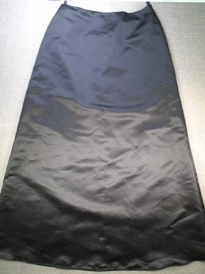 Falda Bill Levkof Talla 16 Negra Maxi Línea A Cremallera Poliéster Forrada Gótica Larga Foto 1 de 4