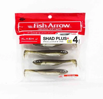 Fish Arrow Soft K�der Flash J Shad Plus 4 Zoll 5 St�ck per pack 01 (4798) - Bild 1 von 4