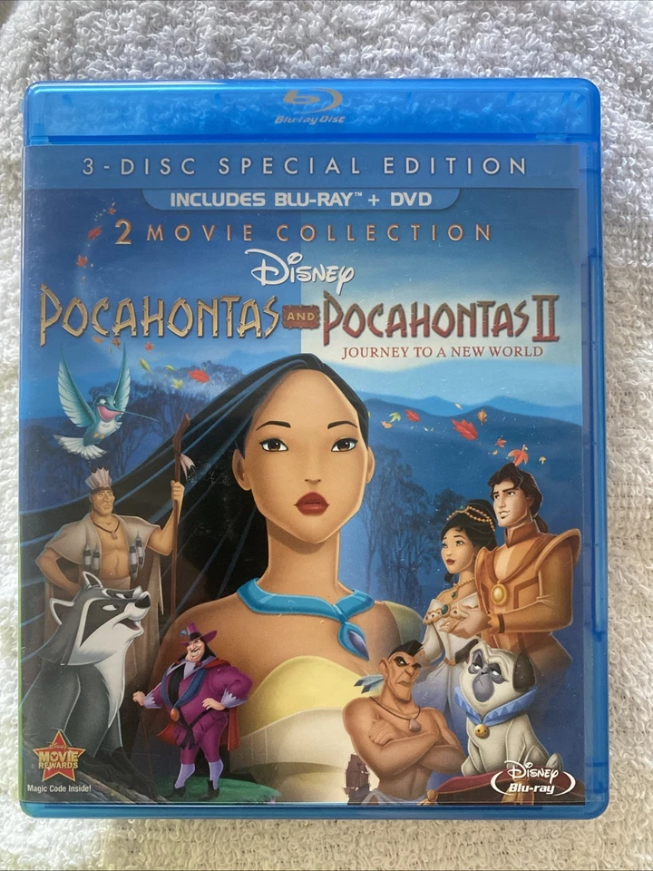 Pocahontas & Pocahontas II: Journey to a New Wolrd (Blu-ray, 1995) - Image 1 of 1