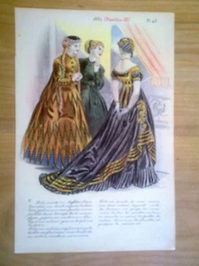 gravure de mode XIX - napoleon III 1867 - Picture 1 of 1