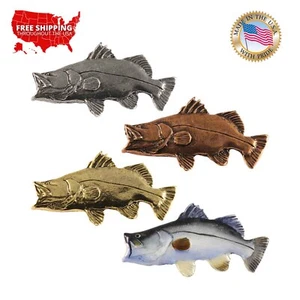 Pin o imán solapa de peces lubina asiática Pewter Designs Barramundi S073 - Imagen 1 de 9