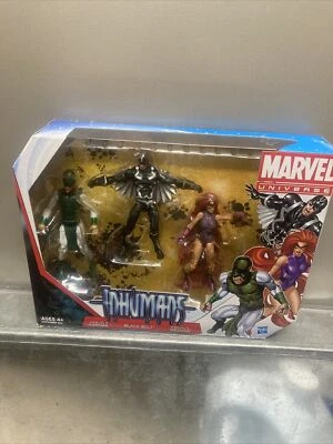 Marvel Universe Inhumans 3 Pack 3.75" Figures Karnak Black Bolt Medusa 2013 New - Image 1 of 4