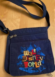 Walt Disney World Parks AUTHENTISCHE ORIGINAL BESTICKTE NYLON CROSSBODY HANDTASCHE - Bild 1 von 5