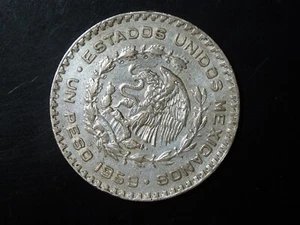 MEXIKO 1959 1 PESO MÜNZE #1 - Bild 1 von 2