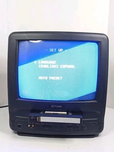 Funai 13.5" Color TV F3813C, 1998 w/Front A/V For Retro Gaming VCR Doesn't Work! - Picture 1 of 24