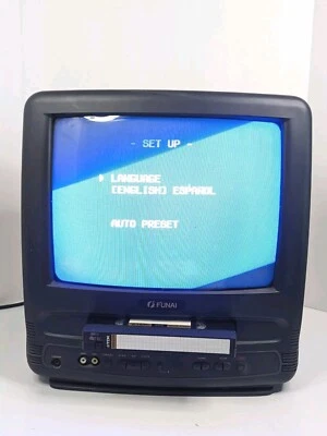 Funai 13.5" Color TV F3813C, 1998 w/Front A/V For Retro Gaming VCR Doesn't Work! - Image 1 of 4