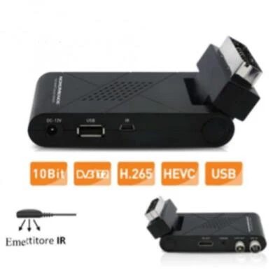 NORDMENDE DECODER DVB-T2 MAIN10 H265 HEVC SCART 26510ND PORTA USB - Immagine 1 di 4