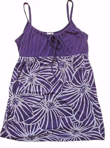 Camisa sin mangas Splendid XS para mujer con correa de espagueti púrpura mezcla algodón  - Imagen 1 de 4