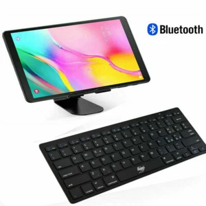 Tastatur Slim Bluetooth Drahtlos Smartphone Tablet Android Smart TV Ios PC 9306 - Bild 1 von 7